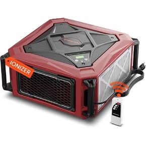 Abestorm Air Filtration System with Built-in Ionizer, Shop Dust Collector with Strong Vortex Fan 1080 CFM, Suitable for Woodworking Shop, Garage, Workshops, Up to 1100 Sq. Ft.