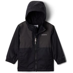 Columbia Toddler Boys Rainy Trails II Fleece Lined Jacket, Black/Black Slub, 2T