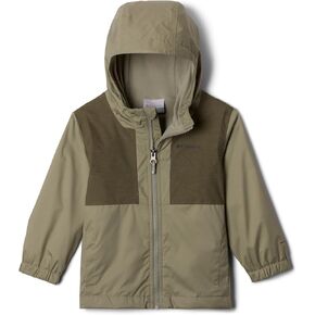 Columbia Toddler Boys Rainy Trails II Fleece Lined Jacket, Safari/Stone Green Slub, 2T
