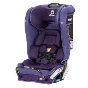 Diono Radian 3RXT SafePlus, 4-in-1 Convertible Car Seat, Rear and Forward Facing, SafePlus Engineering, 3 Stage Infant Protection, 10 Years 1 Car Seat, Slim Fit 3 Across, Purple Wildberry