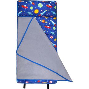 Wildkin Toddler Kids Nap Mat – Soft Microfiber Toddler Sleeping Mat with Pillow