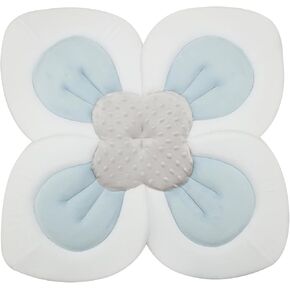 PandaEar Baby Lotus Bath Flower Pad for Infant Newborn| Soft Baby Flower Bath Petals for Sink Bathtub Essentials Shower Gift (Blue)