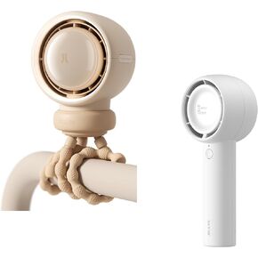 JISULIFE Baby Stroller Fan Handheld Fan, Portable Bladeless Mini Fan