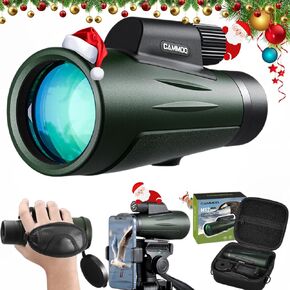 12x50 Monoculars for Adults High Powered, Low Light Larger Vision with BAK4 Prism SMC Lens, Frogproof Waterproof Monocular Telescope Hiking Hunting Gear for Men