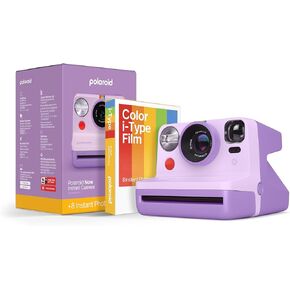Polaroid الآن الجيل الثاني من النوع الأول من نوع الكاميرا الفورية + حزمة فيلم (8 صور) - Purple (6559)