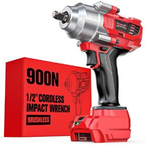 Cordless Impact Wrench 1/2" for Milwaukee 18v Battery(No Battery), 1000FT-LBS(1360N.m) High Torque Impact Driver, Electric Impact Gun with LED Work Light, Variable Speeds, 4-Speed Control for Any Task