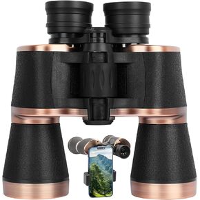 20x50 Binoculars for Adults, Binoculars HD High Powered Professionalfor Bird Watching Travel Stargazing Concerts Outdoor Sports-BAK4 Prism FMC Lens,Waterproof, Fogproof with Phone Adapter
