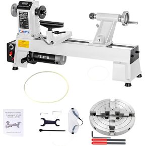 CXRCY 12" x 18" Wood Lathe & CXRCY 6Inch Lathe Chuck & Lathe Drive Belt
