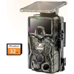 USOGOOD 4K 48MP Trail Camera Camer Camer Camer ، كاميرات اللعبة مع رؤية ليلية مقاومة للماء ، كاميرا صيد مدمجة في بطارية الليثيوم لمراقبة الحياة البرية مع بطاقة ذاكرة 32 جيجابايت
