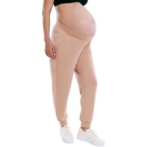 Motherhood Maternity Women's Scuba Underbelly Pregnancy Pocket Jogger Sweatpant