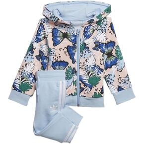 adidas Originals GIRLS' INFANT AND TODDLER HER STUDIO LONDON ANIMAL FLORAL FULL-ZIP HOODIE AND JOGGER PANTS SET (3T)