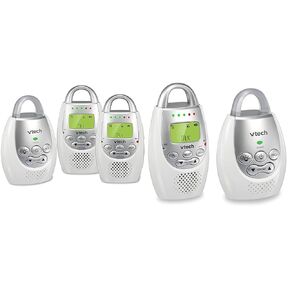 VTech DM221-2 Audio Baby Monitor with up to 1,000 ft of Range, Vibrating Sound-Alert & DM221 Audio Baby Monitor with up to 1,000 ft of Range, Vibrating Sound-Alert, Talk Back Intercom