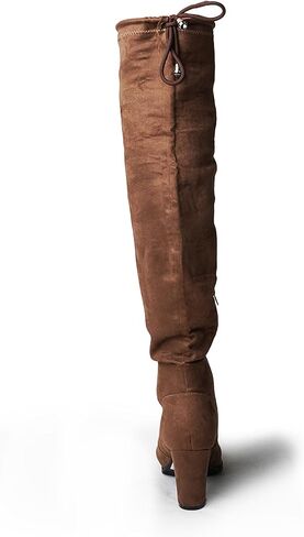 حذاء J. Adams Aspen للنساء - حذاء بكعب متوسط ​​ورباط فوق الركبة in Kuwait