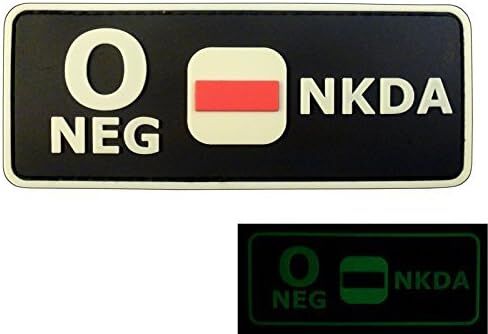 OPOS Blood Type NKDA ACU Subdued Tactical No Drugs Allergies PVC Rubber 3D Fastener Patch in Saudi Arabia
