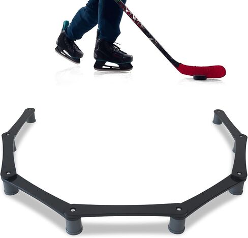 معدات تدريب الهوكي 5 أقسام/7 أقسام، مدرب التعامل مع عصا الهوكي، أدوات تدريب الهوكي مع مفاصل قابلة للتعديل، صلبة ومحمولة باللون الأسود in Kuwait