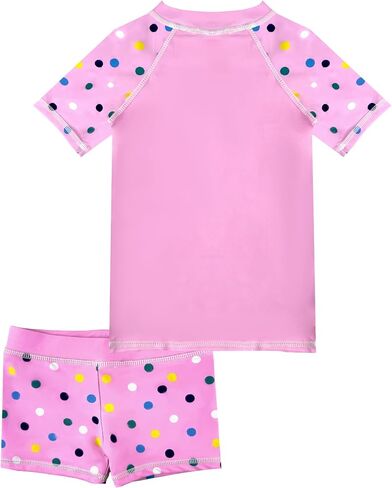 Girls Swimsuit 2-Piece Rash Guard Swimwear Set Girls Bathing Suits 2-10 Years in Saudi Arabia