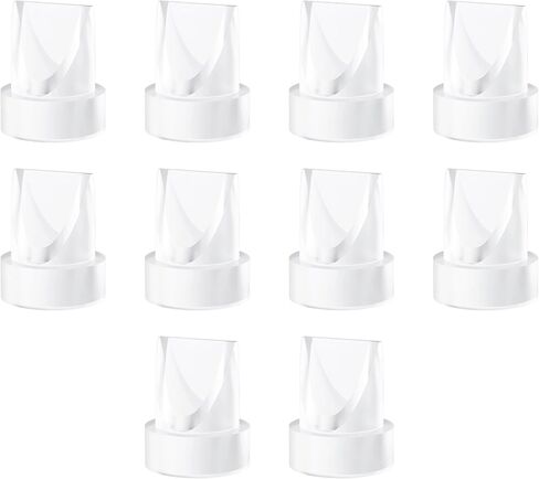 12 أجزاء مضخة حزمة ، 8pcs صمامات Duckbill 4pcs الحجاب الحاجز السيليكون متوافق مع Momcozy M5 ، استبدل Mom Moz in Kuwait