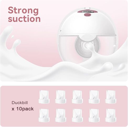 12 أجزاء مضخة حزمة ، 8pcs صمامات Duckbill 4pcs الحجاب الحاجز السيليكون متوافق مع Momcozy M5 ، استبدل Mom Moz in Kuwait