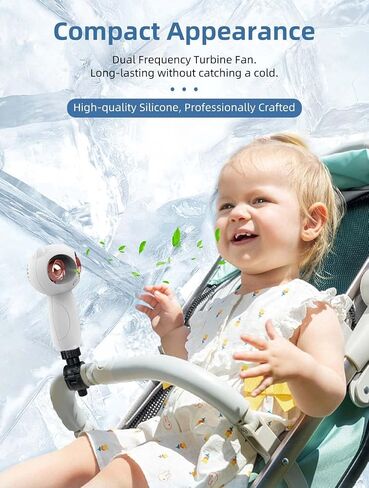 Mini Portable Stroller Fan with Aromatherapy, 360° Swivel Universal Clip Detachable, 3 in 1 Small Handheld Fans, USB Rechargeable Clip Fan, 6000mAh Battery Operated Personal Fan 3 Wind Speeds in Saudi Arabia