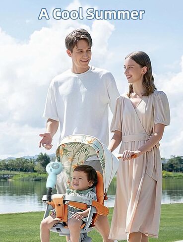 Mini Portable Stroller Fan with Aromatherapy, 360° Swivel Universal Clip Detachable, 3 in 1 Small Handheld Fans, USB Rechargeable Clip Fan, 6000mAh Battery Operated Personal Fan 3 Wind Speeds in Saudi Arabia