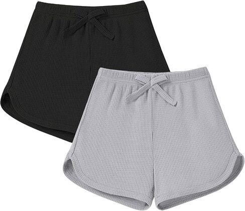 Neutocd Toddler Baby Girls Shorts Little Girls Kids Dolphin Shorts for Athletic Dance Running Summer 2 Pack in Saudi Arabia