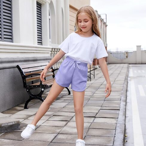 Neutocd Toddler Baby Girls Shorts Little Girls Kids Dolphin Shorts for Athletic Dance Running Summer 2 Pack in Saudi Arabia