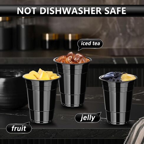 Dualshine 100 عبوة أكواب بلاستيكية برتقالية 16 أونصة، أكواب للاستعمال مرة واحدة للحفلات، أكواب للشرب شديدة التحمل، أكواب التخرج لحفلات الزفاف وأعياد الميلاد ومذاق البيرة والوجبات الخفيفة وعينة تذوق الشواء والنزهة in Kuwait