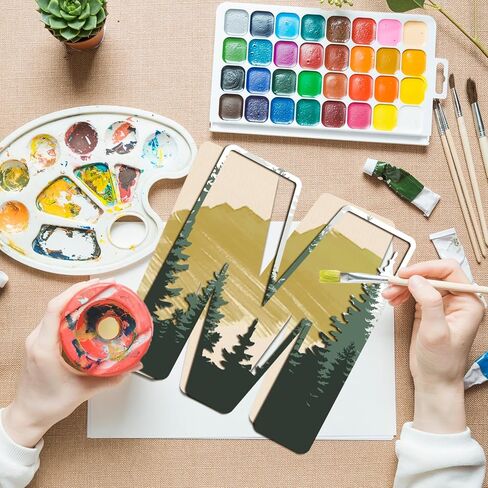 Woodland Layered Wooden Letters 12 Inch, Boho Large Wooden Name Signs for Nursery Big Paintable Wooden Letter L Cutout Wood Forest Letters Alphabet for Wall Decor Baby Name Kids Room Wall Art in Kuwait