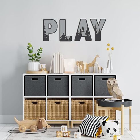 Woodland Layered Wooden Letters 12 Inch, Boho Large Wooden Name Signs for Nursery Big Paintable Wooden Letter L Cutout Wood Forest Letters Alphabet for Wall Decor Baby Name Kids Room Wall Art in Kuwait