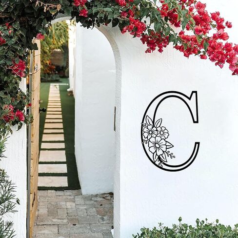 zuinyainn 12 inch letter C, wall decoration letter, visual 3D letter logo, home letter wall decoration, large letter decoration, outdoor metal letter logo in Saudi Arabia