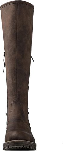 GLOBALWIN Women's Lace Up Back Knee High Fashion Boots in Saudi Arabia