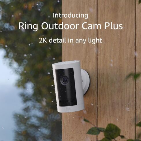Ring Outdoor Cam Plus (Newest Model), Black with PoE+ Converter Mount in Saudi Arabia