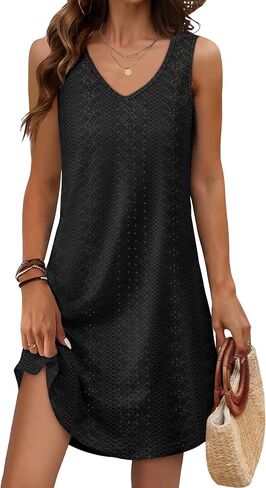 Aokosor Womens Summer Dresses 2025 VOOLE V NECK Sundresses Sundresses Coverup in Kuwait