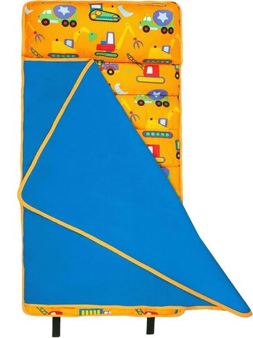 Wildkin Toddler Kids Nap Mat with Pillow for Boys & Girls – Soft & Cozy Microfiber Sleeping Mat for Daycare, Preschool, Kindergarten & Travel, Ages 3–5, Machine Washable in Saudi Arabia