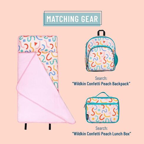 Wildkin Toddler Kids Nap Mat - Soft Microfiber Toddler Sleeping Sale مع وسادة in Kuwait