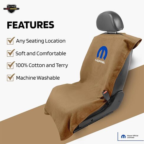 منشفة حماية المقعد "موبار" باللون الأسود من Seat Armor SA100MOPB in Saudi Arabia