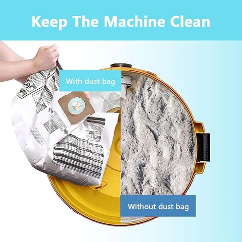 15 pack Vacuum bag Compatible for Shop Vac bags 5-8 Gallon,Type E 90661 9066100 9066133,Type H 90671 9067100 9067133 VF2004,Disposable Collection Filter bags in Saudi Arabia