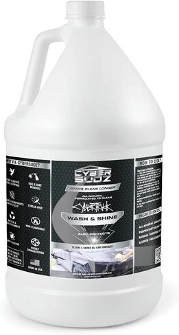 Car Wash & Shine, Soap Formulated for Tesla CyberTruck Cleaning Stainless, Easily Removes Fingerprints, Bird Droppings, Dirt, Streak-Free Finish | Highly Foaming & Concentrated | 33.8 Fl. Oz in Saudi Arabia