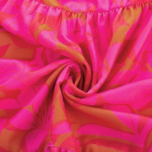 كيمكورفي نساء بالإضافة إلى الحجم الصيفي فستان بوهو الربيعي الزهور المطبوعة ضيف زفاف مزخرف فستان طويل مع جيوب in Kuwait