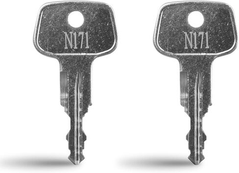N170 Key for Thule Key Replacement, Fits for Thule Roof Rack Accessories, Car Ski Rack, Crossbars Key Etc(2PCS) in Saudi Arabia