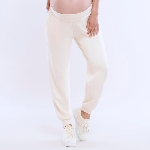 Motherhood Maternity Women's Scuba Underbelly Pregnancy Pocket Jogger Sweatpant in Kuwait