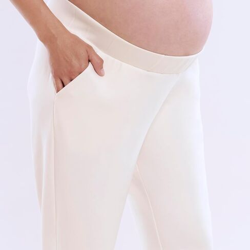 Motherhood Maternity Women's Scuba Underbelly Pregnancy Pocket Jogger Sweatpant in Kuwait