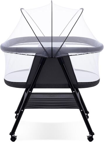 BABSINETS BASSINETS ، 3 in1 Baby Crib ، متينة ، محمولة وسهلة التجميع ، شبكة البعوض والحقيبة المحمولة. (لون القرنفل) in Kuwait