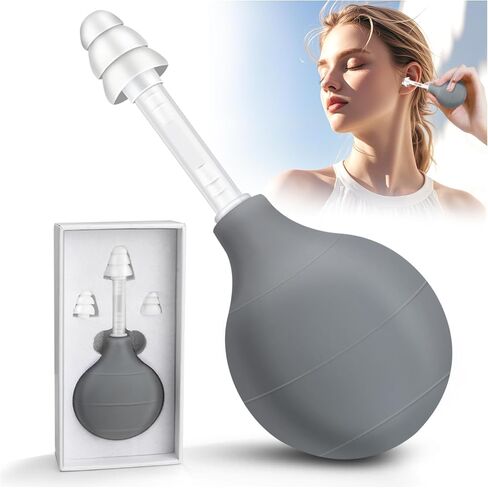 Ear Pressure Tool, Ear Pressure Relief Suction Device, Migraine and Headache Relief Inner Ear Balance, Airplane Ear Pressure Relief,Reduce Pain, Stress, Tension via Inner Ear Pressure - Black in Saudi Arabia