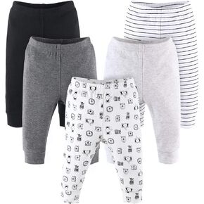 The PeanutShell 5 Pack Baby Boy or Girl Pants Set - 100% Cotton Toddler Pants, 18-24 Boy or Girl Clothes for Toddlers and Babies - Safari Animals