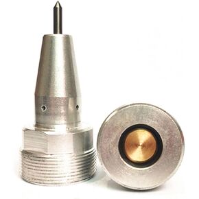US Stock 3mm Pneumatic Dot Peen Marking Pin with Tailstock Dia.10.7mm /Needle and Needle Sleeve for Pneumatic Dot Pin Engraving Machine Stylus Dot Peen Marking Machine Needle Dot Marking Pin