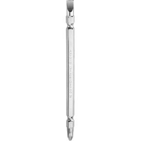 HARFINGTON Magnetic Double Ended Screwdriver Bit 4mm PH2/SL6 6"/150mm 1/4" Hex Shank CR-V Steel Phillips Cross Slotted Flat Screw Driver Bit for Power Screwdriver Impact Drill Tool
