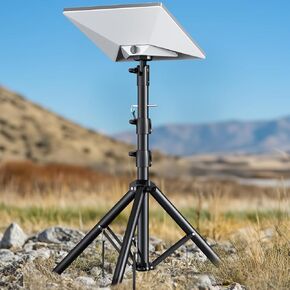 Perlegear Starlink Mini Tripod Mount with Windproof Camping Spikes, Compatible with Starlink Mini, Adjustable 21″-45″ Tripod Stand with 180° Tilt, Stable & Portable for Camping and RV Travel