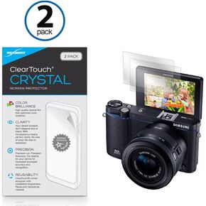 واقي شاشة Boxwave متوافق مع Samsung NX3300 - Cleartouch Crystal (2 pack) ، HD Film Skin - دروع من الخدوش