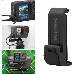 Suptig Upgraded Battery Door Cover, Replacement Side Door for GoPro Hero 13 Hero 12 Hero 11 Hero 10 Hero 9, Water Snow Resistant IPX 6 Waterproof.